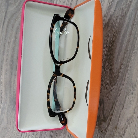 KATE SPADE Eyeglasses with Case & Cleaning Cloth Tortoise "Jazmine" - Picture 3 of 6